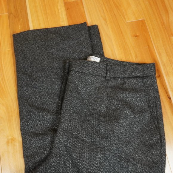 Pendleton Black and White Wool Blend Lined Dress Pants Size 12 - Picture 3 of 7